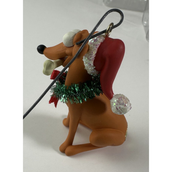 The Simpsons Carlton Cards Santa's Little Helper Dog Christmas Ornament 2003 - Picture 4 of 8